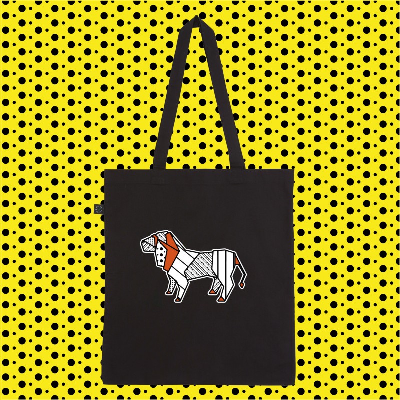 SHOPPER BAG borsa ORIGAMI LION POP...