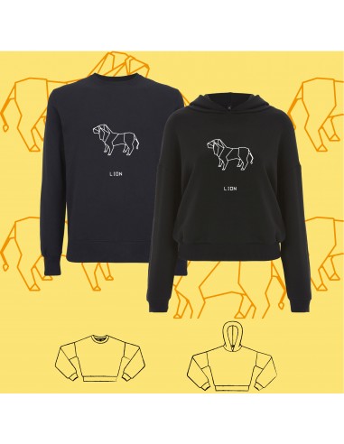 SWEATSHIRT ORIGAMI LION