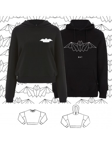 SWEATSHIRT ORIGAMI BAT