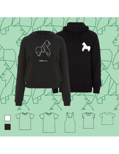 SWEATSHIRT ORIGAMI GORILLA