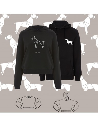 SWEATSHIRT ORIGAMI DOG BOXER