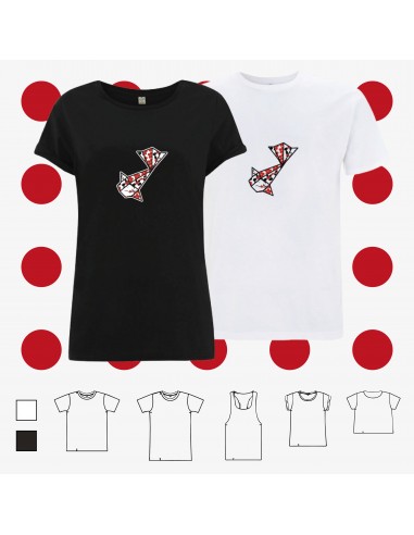 T-shirt ORIGAMI SAKURA KOI CARP carpa...