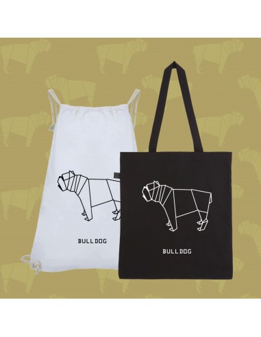 Shopper bag e sacca ORIGAMI BULLDOG