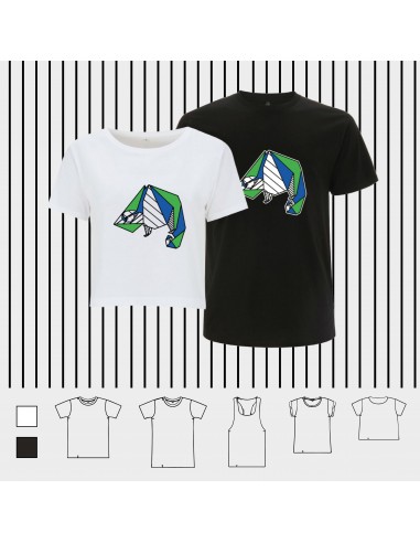 T-shirt ORIGAMI POP CHAMELEON camaleonte