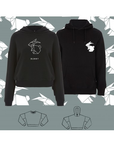 SWEATSHIRT ORIGAMI BUNNY RABBIT