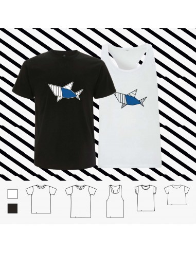 T-shirt ORIGAMI POP SHARK squalo