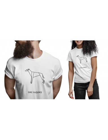 T-shirt ORIGAMI DOG GREYHOUND