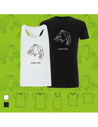 T-shirt ORIGAMI CHAMELEON camaleonte