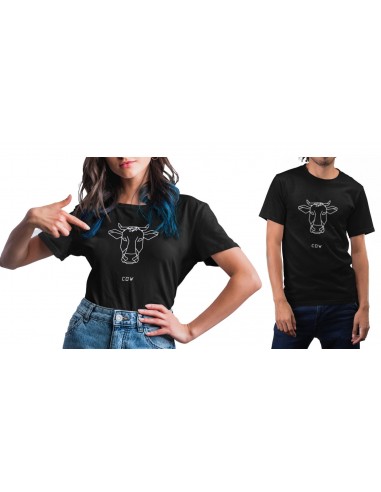 T-shirt ORIGAMI COW FACE mucca manzo