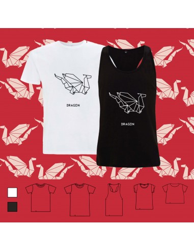 T-shirt ORIGAMI DRAGON drago