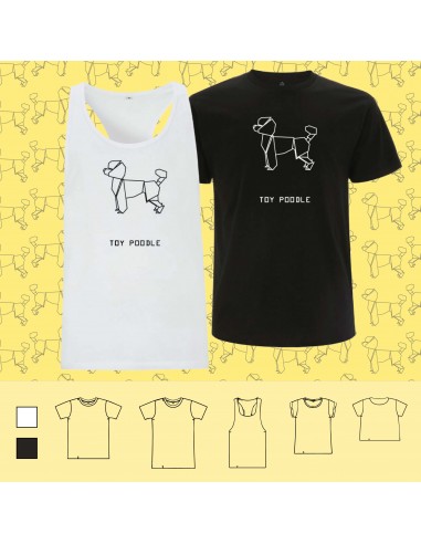 T-shirt ORIGAMI TOY POODLE cane...