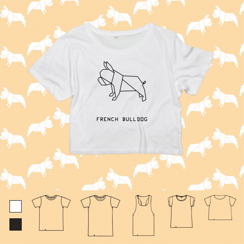 T-shirt ORIGAMI DOG FRENCH BULLDOG