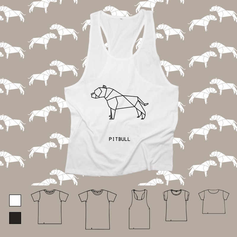 T-shirt ORIGAMI PITBULL